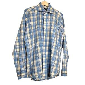 Peter Millar Collection Plaid Multicolor Button Down Shirt Men's Size Medium